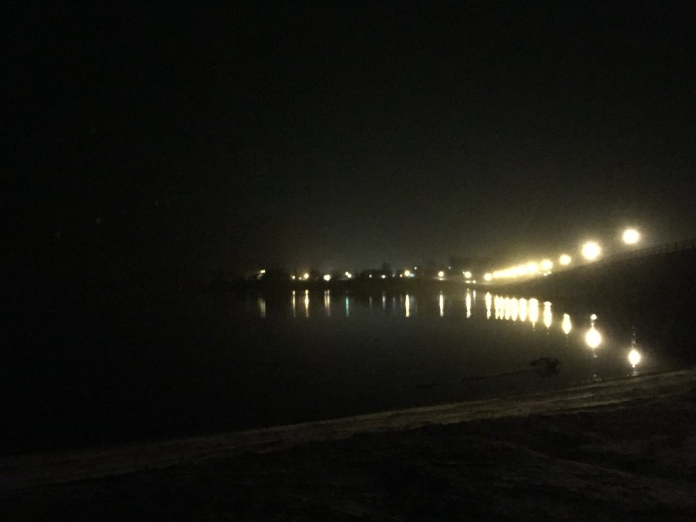 Paysage hivernal nocturne du parc national de la Gaspésie, sans un élan en vue